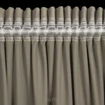 Zasłona na taśmie 140x270 MELANIE welwetowa brązowa o aksamitnej strukturze - 9