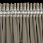 Zasłona na taśmie 140x270 MELANIE welwetowa brązowa o aksamitnej strukturze - 10