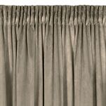 Zasłona na taśmie 140x270 MELANIE welwetowa brązowa o aksamitnej strukturze - 4
