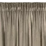 Zasłona na taśmie 140x270 MELANIE welwetowa brązowa o aksamitnej strukturze - 4
