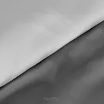 Pościel satynowa 220x200 NOVA 3 dwukolorowa gładka srebrna stalowa - 7