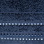 Ręcznik 70x140 POLA chabrowy z kolorową bordiurą zakończoną stebnowaniem 500 g/m2 - 2