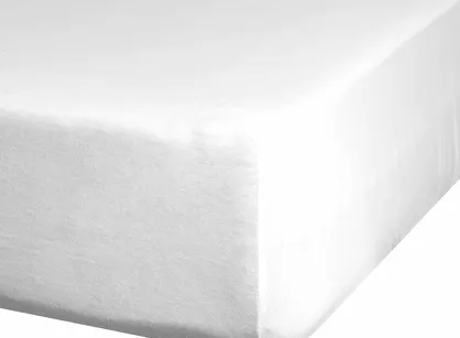 Prześcieradło z bawełny renforce z gumką 100x200 białe GŁADKIE z kolekcji Nova Style
