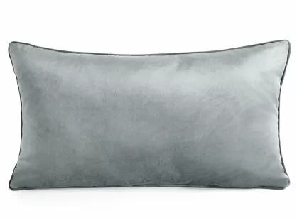 Poszewka welwetowa z wypełnieniem 30x50 GAJA 3 jednokolorowa srebrna obszyta lamówką