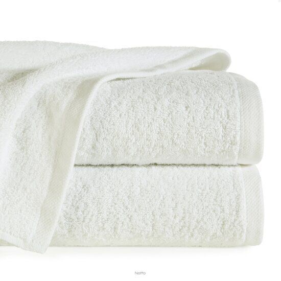 Ręcznik bawełniany 50x100 GŁADKI 2 jednokolorowy biały