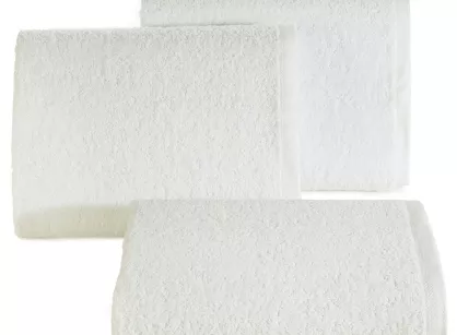 Ręcznik bawełniany 50x100 GŁADKI 2 jednokolorowy biały