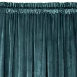 Zasłona na taśmie 140x270 MELANIE welwetowa ciemny niebieski o aksamitnej strukturze - 4
