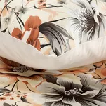 Pościel satynowa 220x200 NIKA 51 z wzorem wyrazistych żółto pomarańczowych kwiatów z kolekcji Nova Print - 7