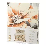 Pościel satynowa 220x200 NIKA 51 z wzorem wyrazistych żółto pomarańczowych kwiatów z kolekcji Nova Print - 2