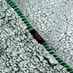 Koc 200x220 KOALA zielony biały wzór miękkiego baranka - 7