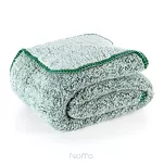 Koc 200x220 KOALA zielony biały wzór miękkiego baranka - 4