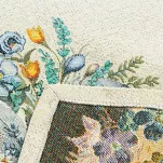 Bieżnik wielkanocny 40x100 67 gobelinowy naturalny żółty pisanki - 2