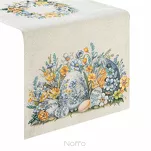 Bieżnik wielkanocny 40x100 67 gobelinowy naturalny żółty pisanki - 5