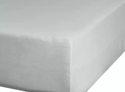 Prześcieradło z bawełny jersey z gumką srebrne 140x200 Design 91