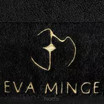 Ręcznik bawełniany 50x90 GAJA Eva Minge czarny z welwetową bordiurą sygnowaną logo projektantki - 3