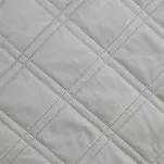 Narzuta welwetowa 220x240 LUIZ 8 srebrna pikowana hot press w wyrazisty geometryczny wzór - 4