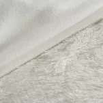 Pościel z mikrowłókna 220x200 TIFFANY kremowa o strukturze futra z kolekcji Design 91 - 6