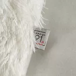 Pościel z mikrowłókna 220x200 TIFFANY kremowa o strukturze futra z kolekcji Design 91 - 8