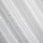 Firana na przelotkach 300x250 SIBEL biała ze srebrnym nadrukiem drobnych rombów - 7