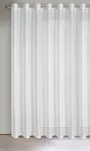 Firana na przelotkach 300x250 SIBEL biała ze srebrnym nadrukiem drobnych rombów - 8