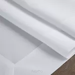 Obrus 140x180 LUCY biały gładki zdobiony kantą - 2