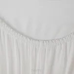 Prześcieradło z bawełny jersey 3 z gumką kremowe 160x200 - 6