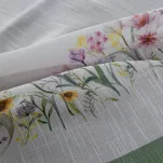 Obrus 140x180 SUMMER 9 naturalny zielony z nadrukowanym wzorem kwiatów polnych - 4