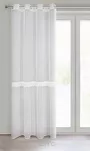 Firana na przelotkach 140x260 SOFI biała zdobiona aplikacją - 6