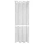Firana na przelotkach 140x260 SOFI biała zdobiona aplikacją - 7