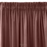 Zasłona gotowa na taśmie 140x270 SIBEL welwetowa Pierre Cardin ciemny róż jednokolorowa - 4