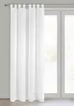 Firana na szelkach 140x250 LUCY biała z gładkiego woalu - 2
