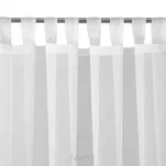 Firana na szelkach 140x250 LUCY biała z gładkiego woalu - 5