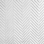 Narzuta welwetowa 170x210 SOFIA biała pikowana w gęstą jodełkę - 4