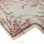 Nakładka gobelinowa 100x100 THAI naturalna różowa wzór kwiatu wiśni - 5