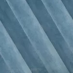 Zasłona na przelotkach 140x250 VILLA welwetowa niebieska jednokolorowa o aksamitnej strukturze - 6