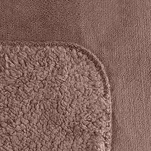 Koc jednokolorowy 150x200 TEDY mocha imitujący buklę - 4