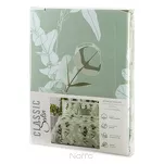 Pościel satynowa 160x200 SPRING 97 jasna zieleń z wzorem zielonych liści z kolekcji Classic - 7