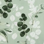 Pościel satynowa 160x200 SPRING 97 jasna zieleń z wzorem zielonych liści z kolekcji Classic - 2