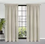 Zasłona na taśmie 140x270 EMILIA kremowa o strukturze siatki w stylu eko - 5