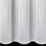 Firana na przelotkach 300x250 MISSY biała z szyfonu z szampańskim nadrukiem - 5