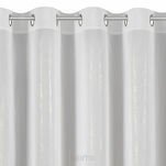 Firana na przelotkach 300x250 MISSY biała z szyfonu z szampańskim nadrukiem - 4