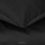 Pościel satynowa 140x200 NOVA 3 jednokolorowa gładka czarna - 4