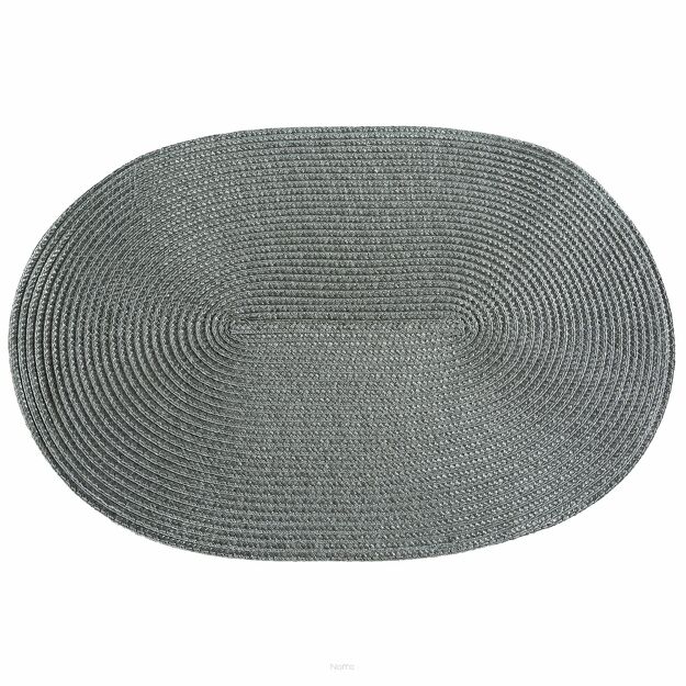 Podkładka dekoracyjna 30x45 JUDY 2 popielata stalowa pleciona