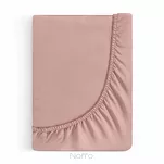 Prześcieradło z satyny bawełnianej z gumką NOVA 3 różowe 180x200 - 4