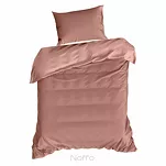 Pościel satynowa 220x200 NOVA 3 jednokolorowa gładka różowa - 5