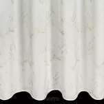 Zasłona na przelotkach 140x250 EMILI kremowa z szyfonu z szampańskim nadrukiem marmurku - 5
