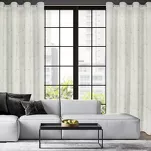 Zasłona na przelotkach 140x250 EMILI kremowa z szyfonu z szampańskim nadrukiem marmurku - 8