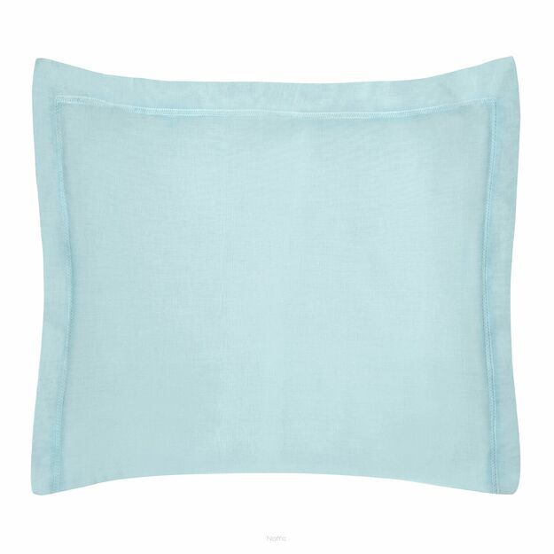 Poszewka bawełniana 70x80 NOVAC błękitna z ozdobną kantą Nova Colour