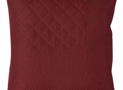 Poszewka jednokolorowa 40x40 BONI 5 ceglana pikowana w geometryczny wzór Design 91