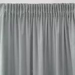 Zasłona gotowa na taśmie 140x270 SIBEL welwetowa Pierre Cardin srebrna jednokolorowa - 4
